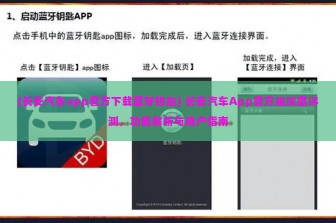 (长安汽车app官方下载蓝牙钥匙) 长安汽车App官方版深度评测，功能解析与用户指南